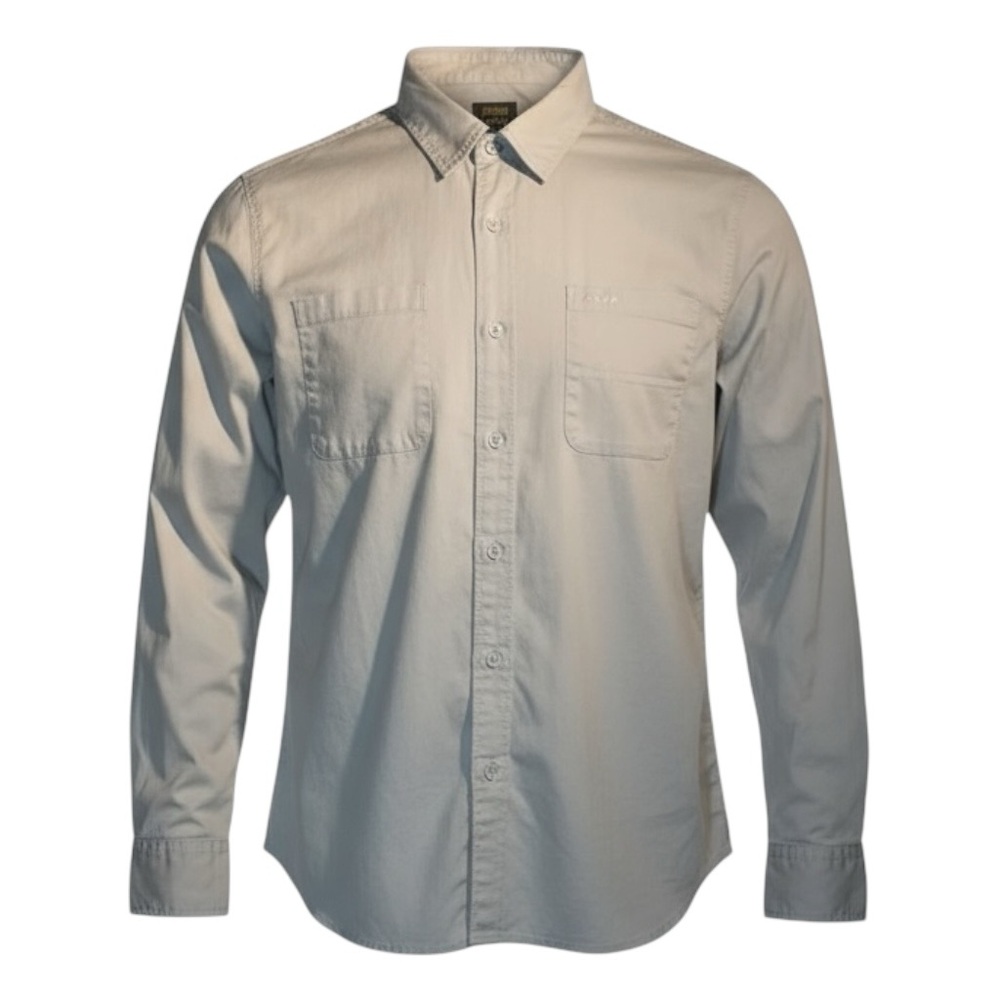 ⚡ RVCA Recession Collection Gray Button-Up Shirt‎ | Men’s M